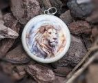 Collana con oroscopo del Leone