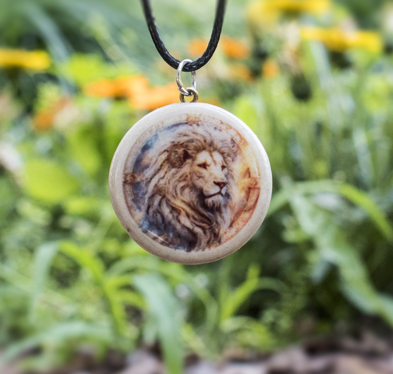 Collana con oroscopo del Leone